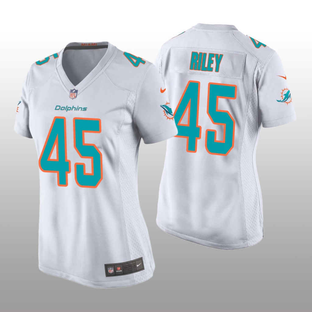 Miami Dolphins Duke Riley White Jersey Game Women's