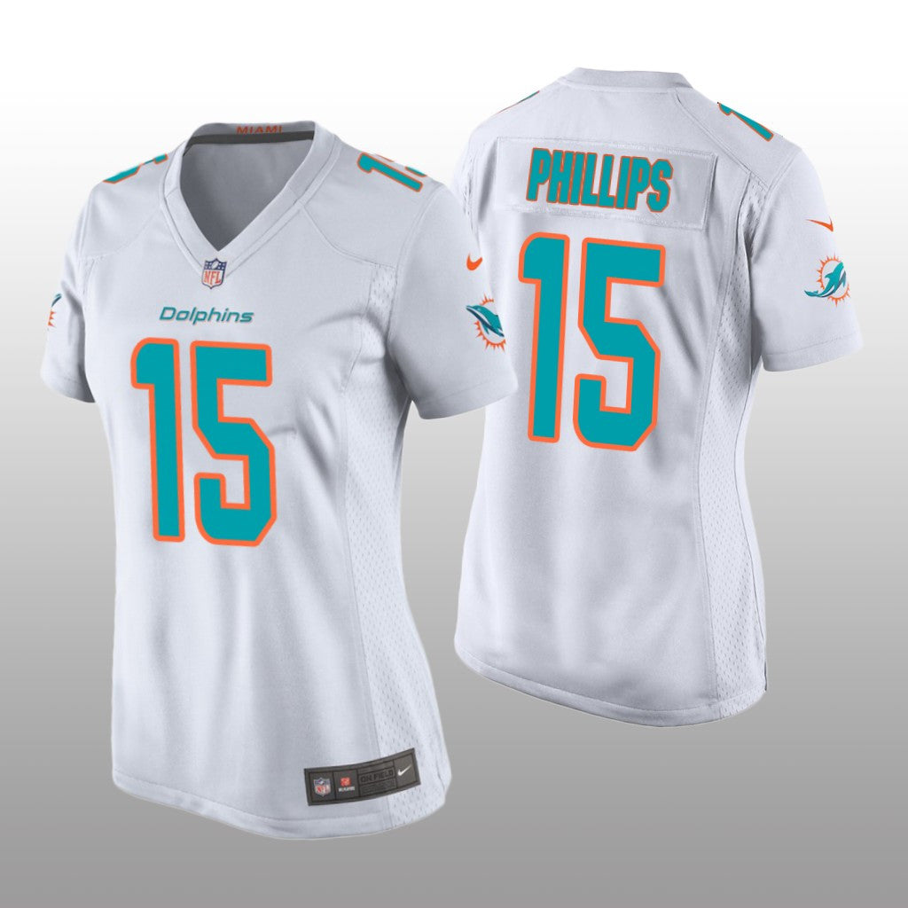 Miami Dolphins Jaelan Phillips White Jersey Game Women's