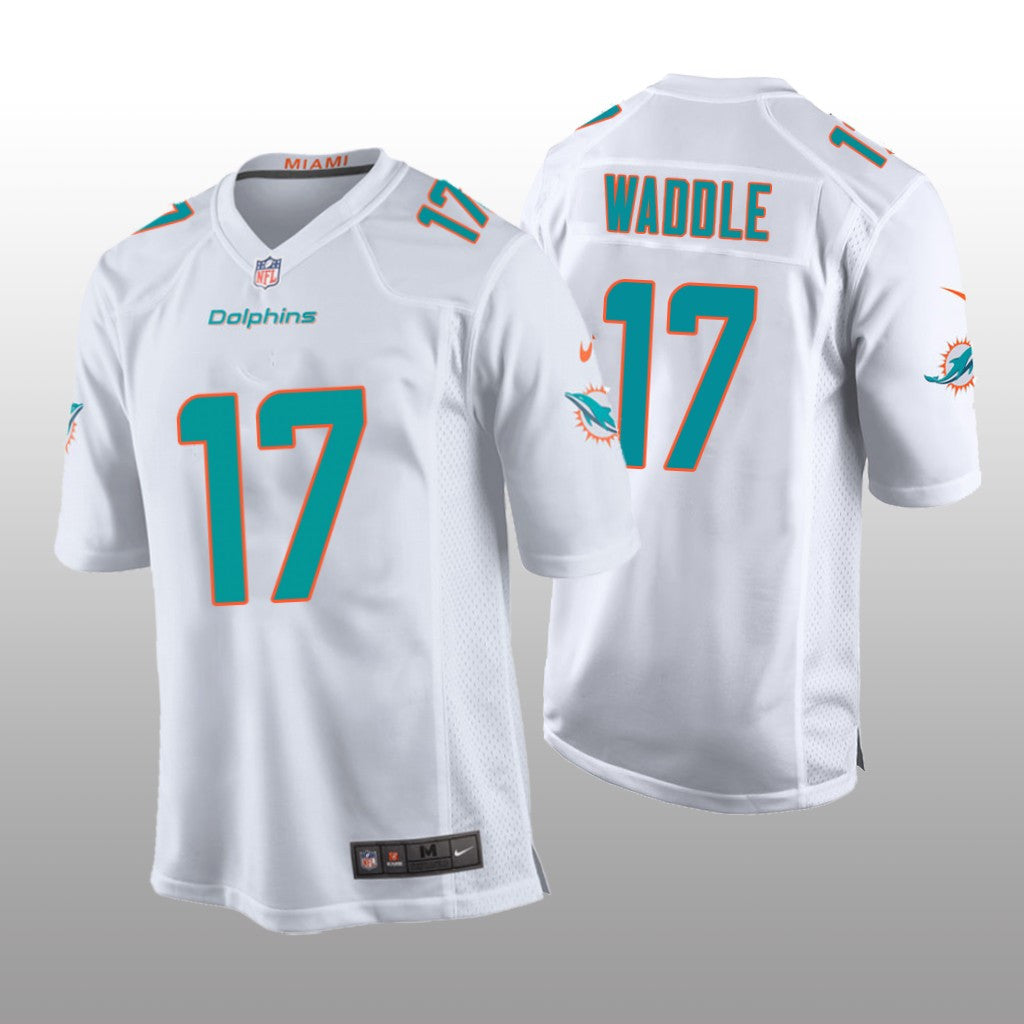 Miami Dolphins Jaylen Waddle White Jersey Game Youth