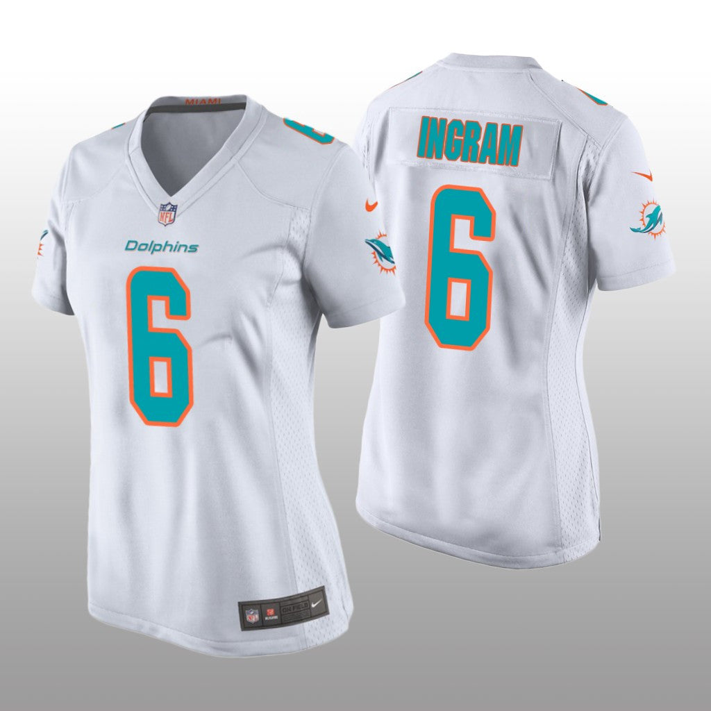 Miami Dolphins Melvin Ingram White Jersey Game Women's