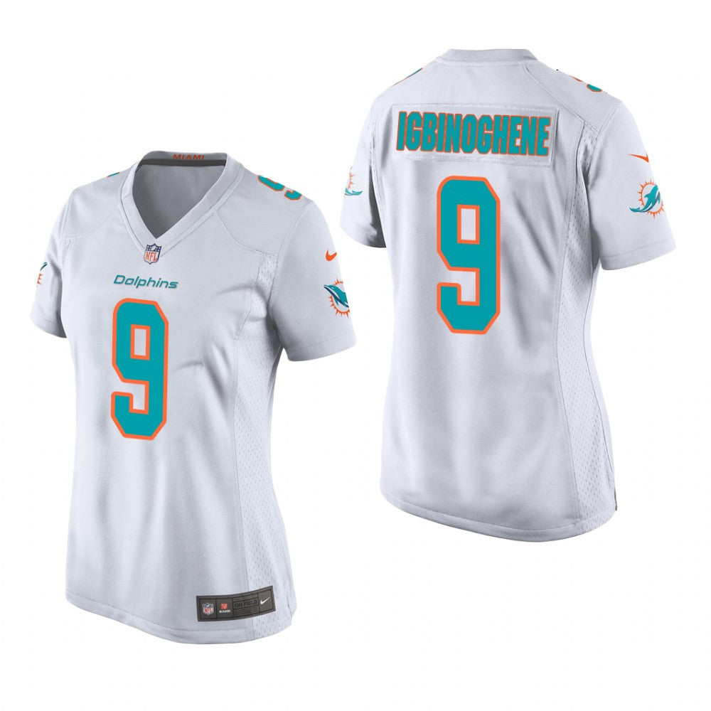 Miami Dolphins Noah Igbinoghene White Jersey Game Women's