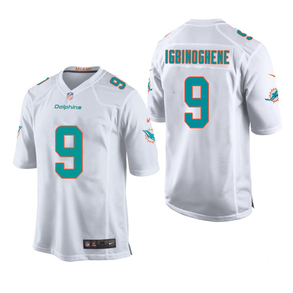 Miami Dolphins Noah Igbinoghene White Jersey Game Youth