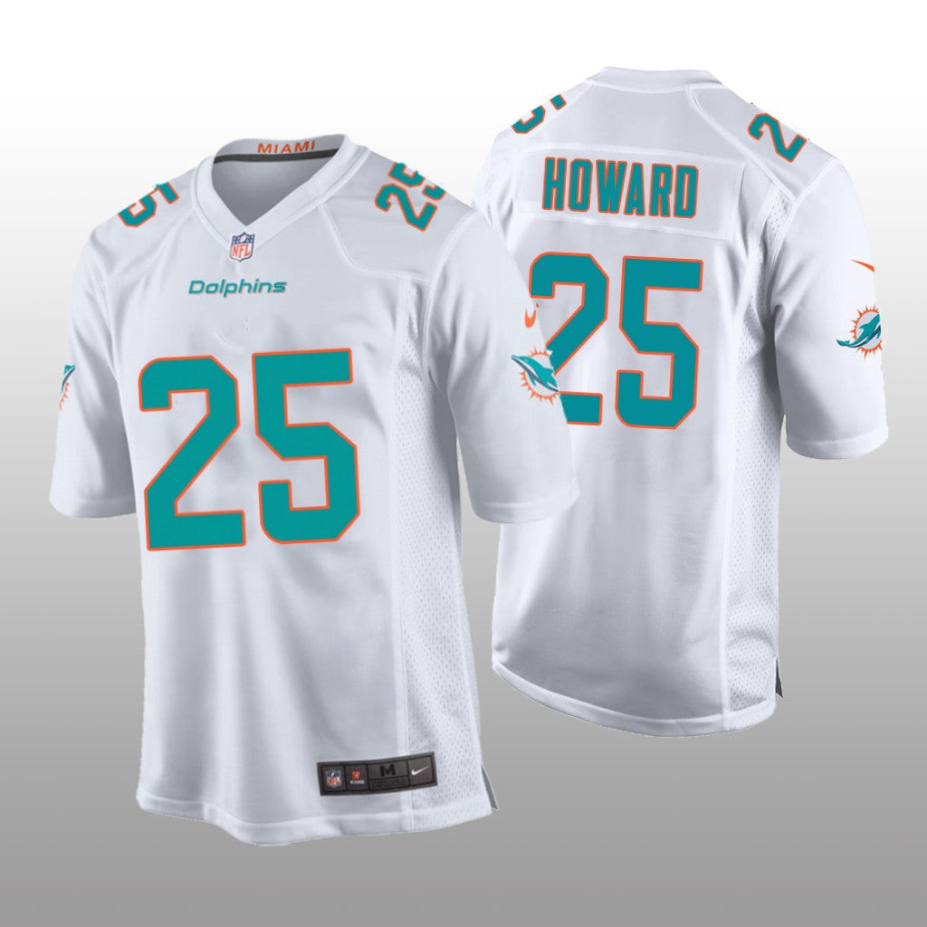 Miami Dolphins Xavien Howard White Jersey Game Youth