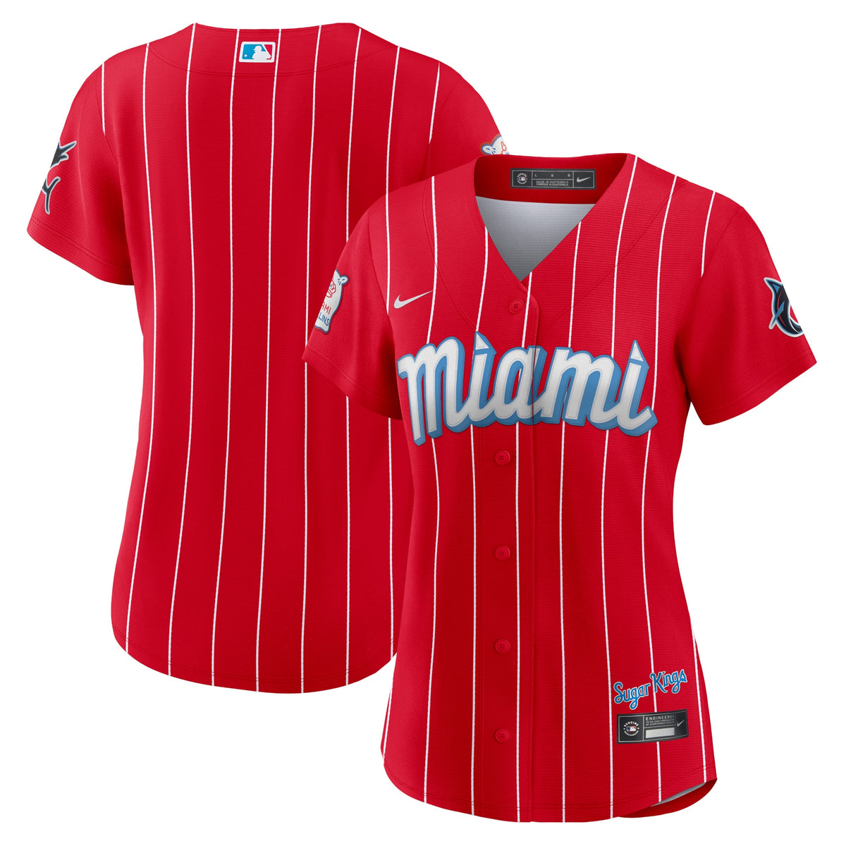 Miami Marlins Nike Women's City Connect Replica Jersey Red