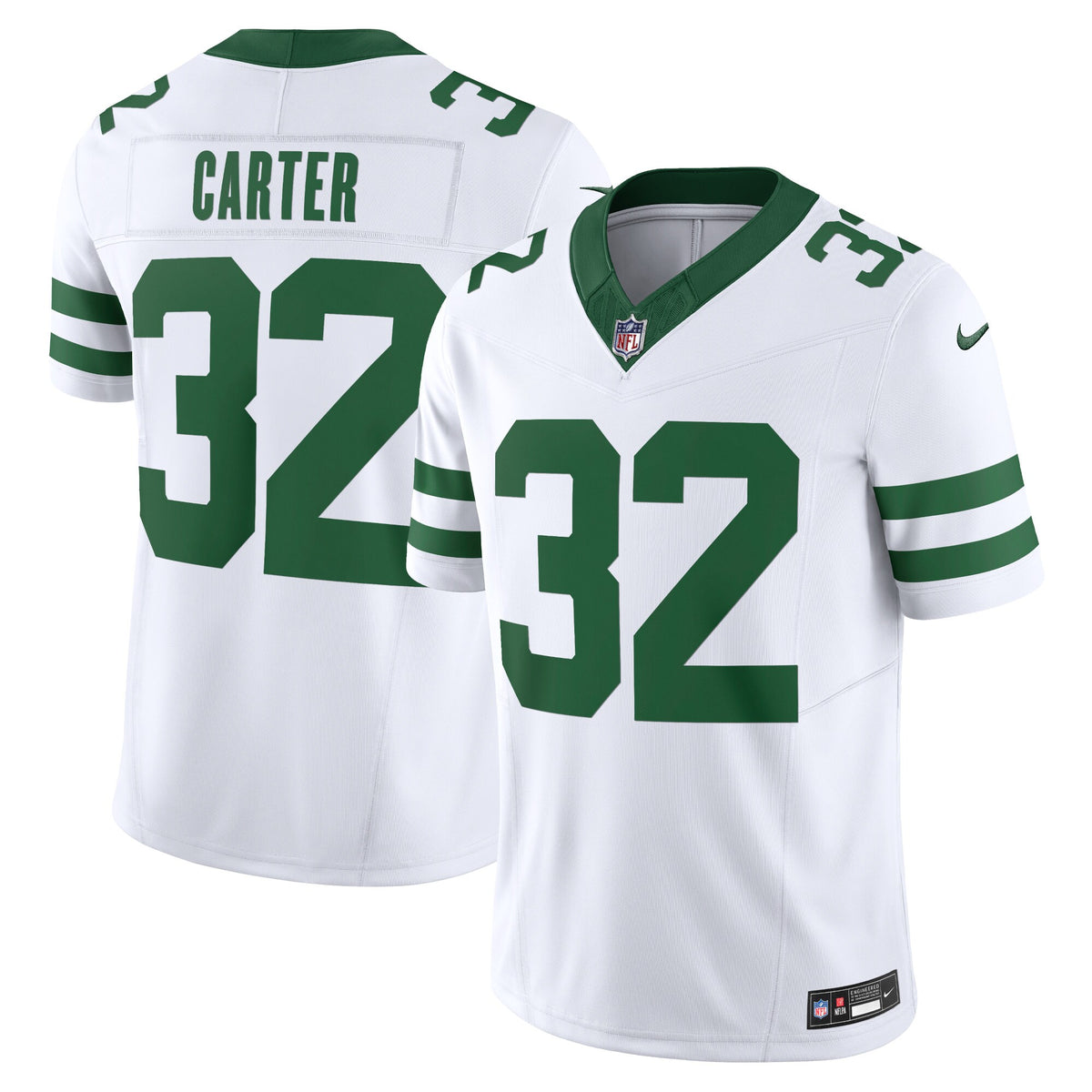 Michael Carter New York Jets Nike Vapor F.U.S.E. Limited Jersey Legacy White