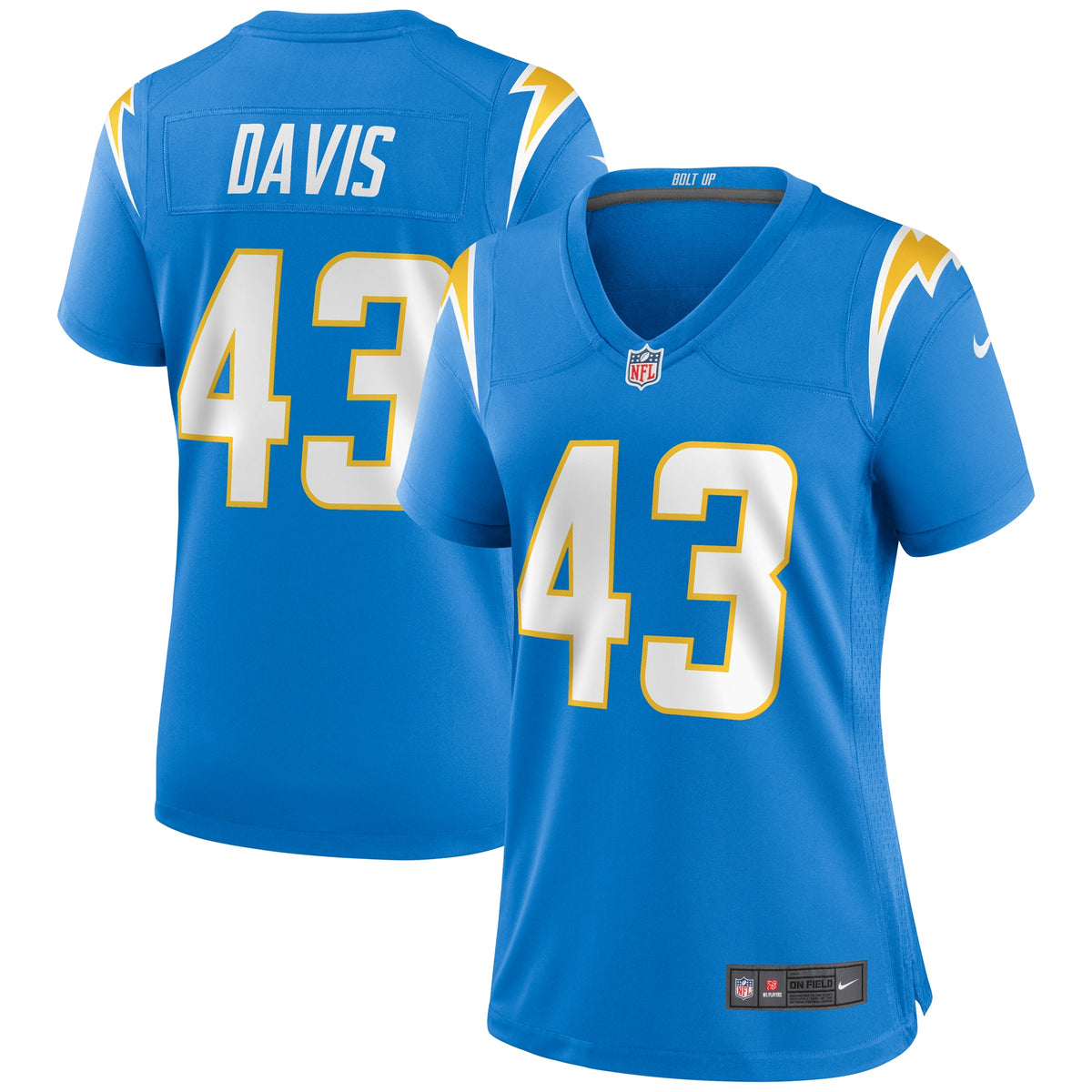 Michael Davis Los Angeles Chargers Nike Women's Game Jersey Powder Blue