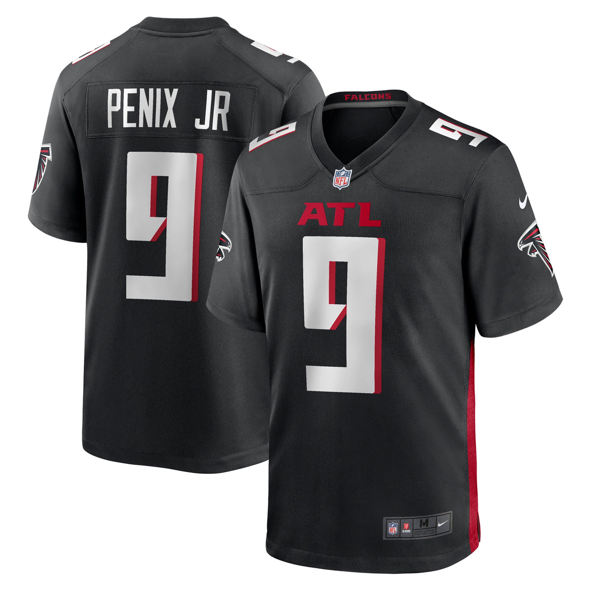 Michael Penix Jr. Atlanta Falcons Nike 2024 NFL Draft First Round Pick Player Game Jersey Black