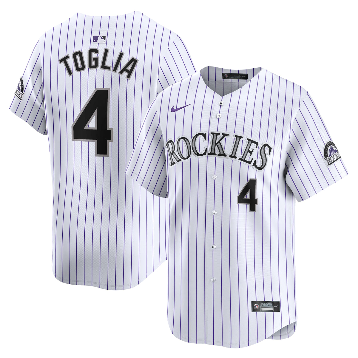 Michael Toglia Colorado Rockies Nike Home Limited Player Jersey White