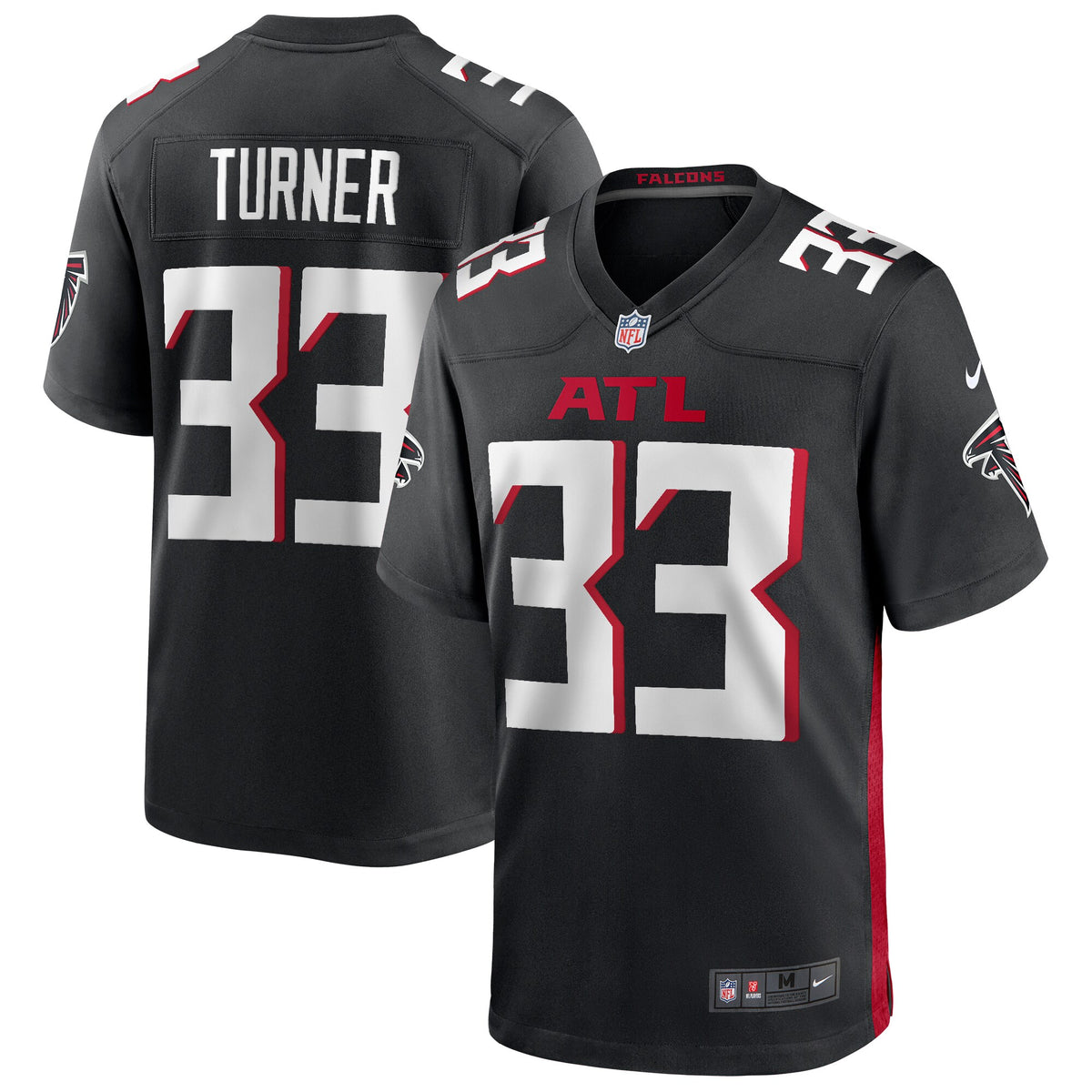 Michael Turner Atlanta Falcons Nike Game Retired Player Jersey Black