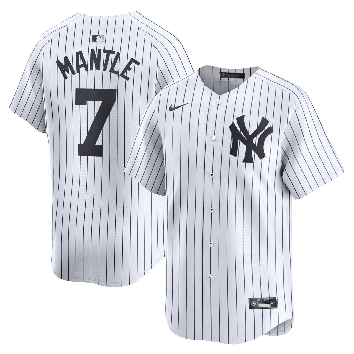 Mickey Mantle New York Yankees Nike Home Limited Player Jersey White
