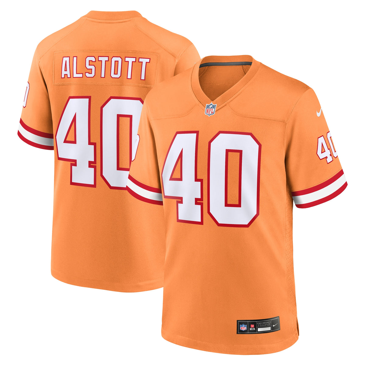 Mike Alstott Tampa Bay Buccaneers Nike Throwback Game Jersey Orange