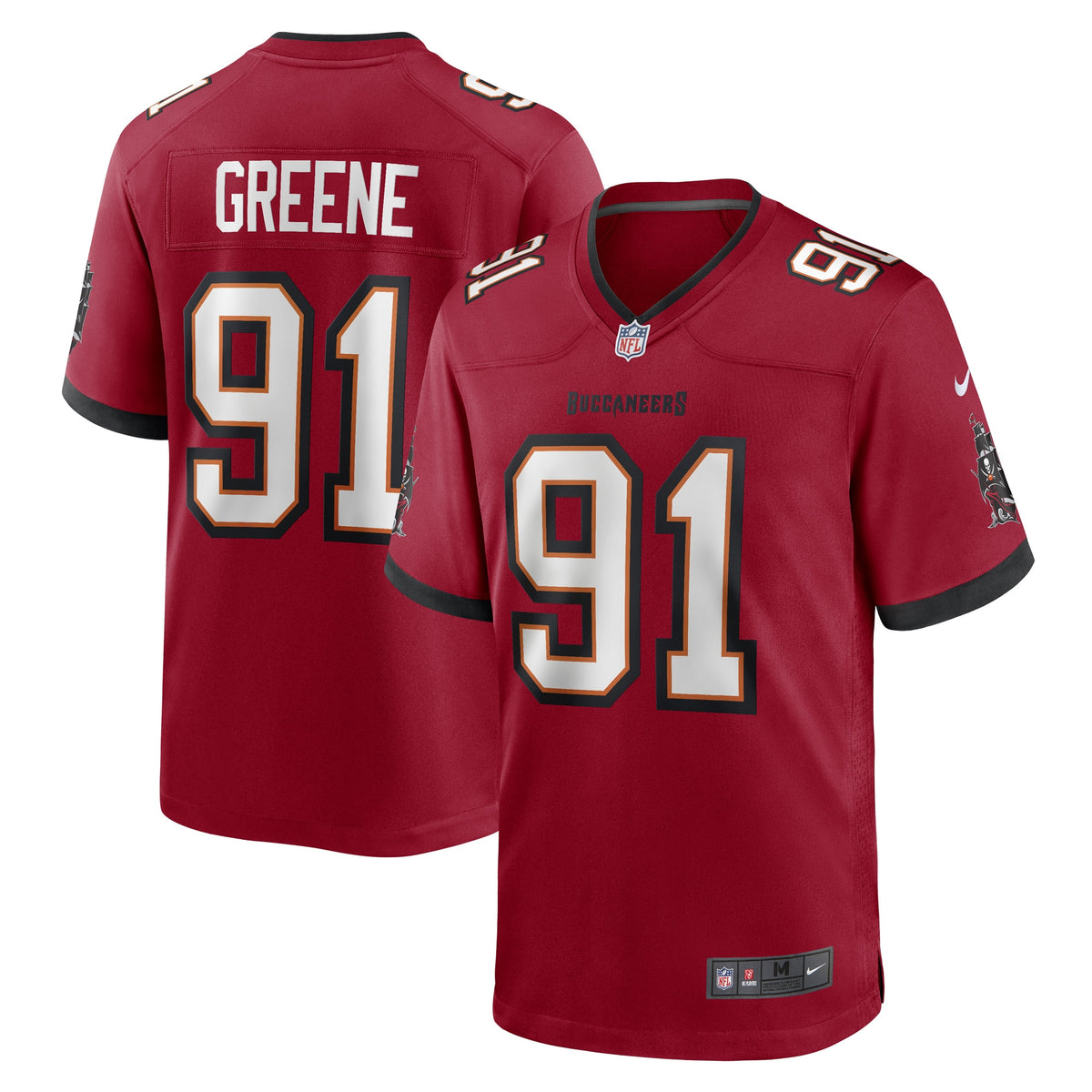 Mike Greene Tampa Bay Buccaneers Nike Game Player Jersey Red