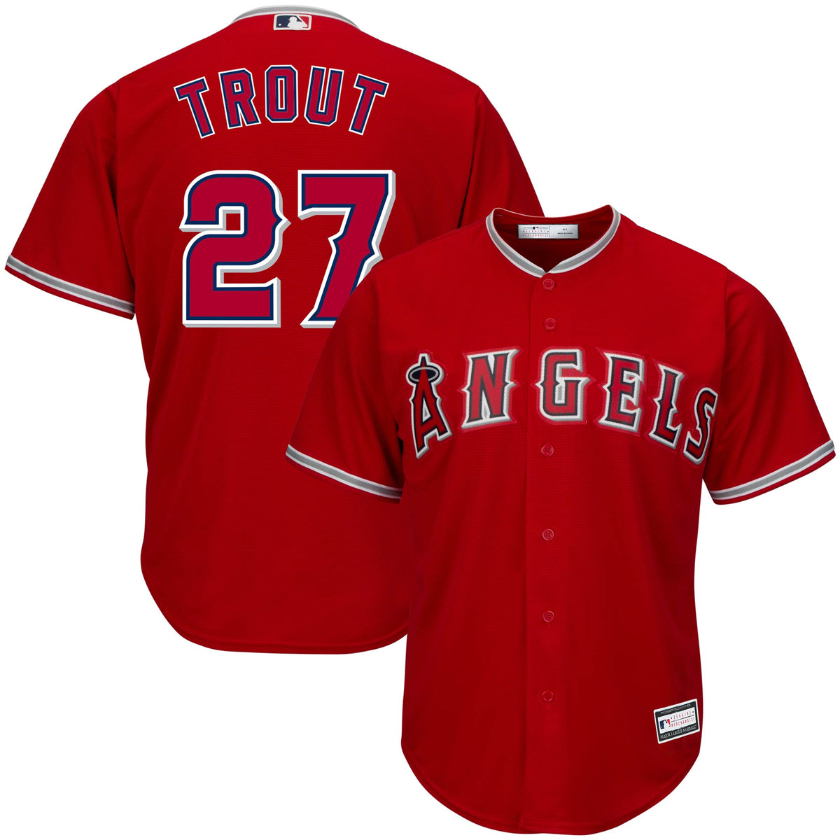 Mike Trout Los Angeles Angels Big Tall Replica Player Jersey Red