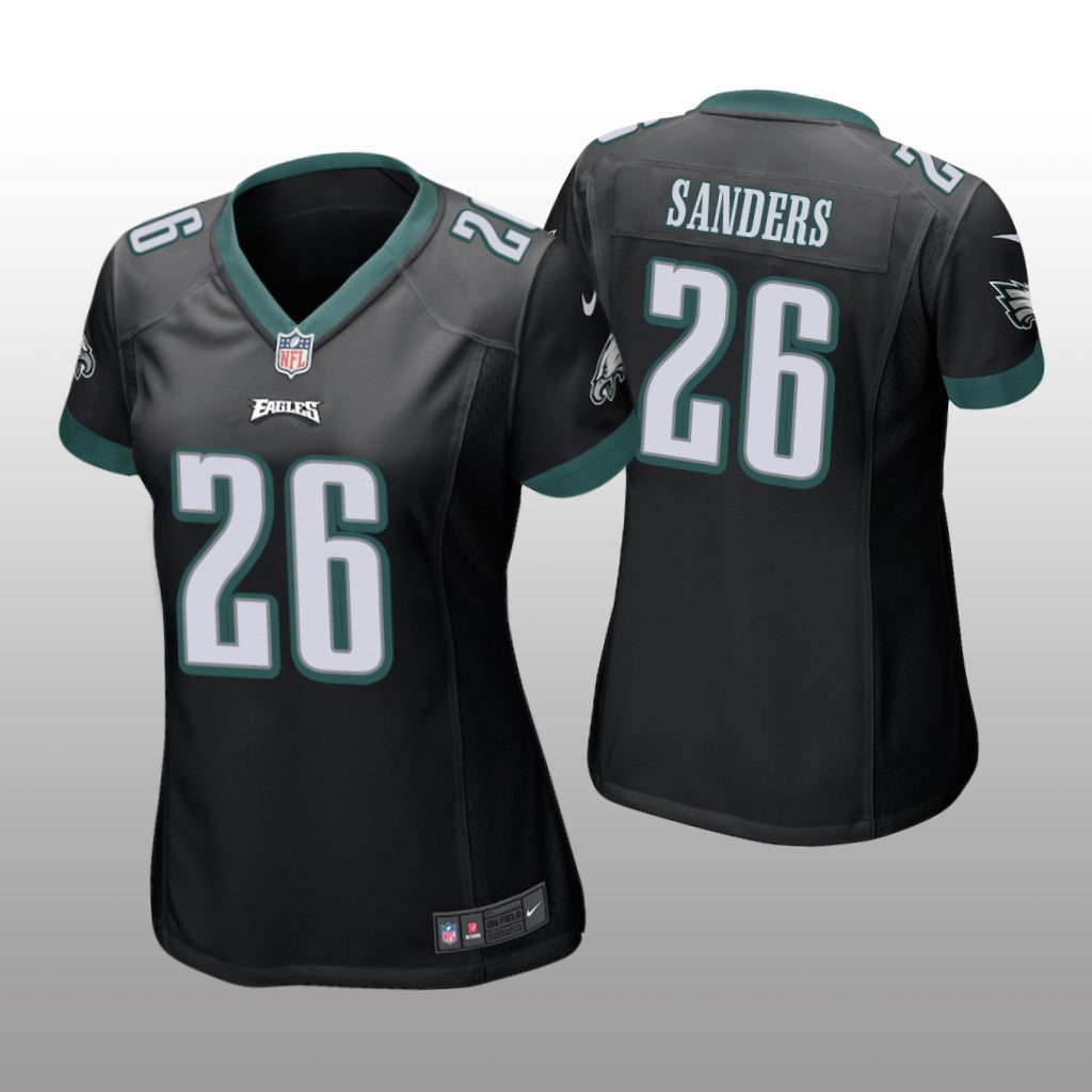 Miles Sanders Philadelphia Eagles Black Draft Game Jersey