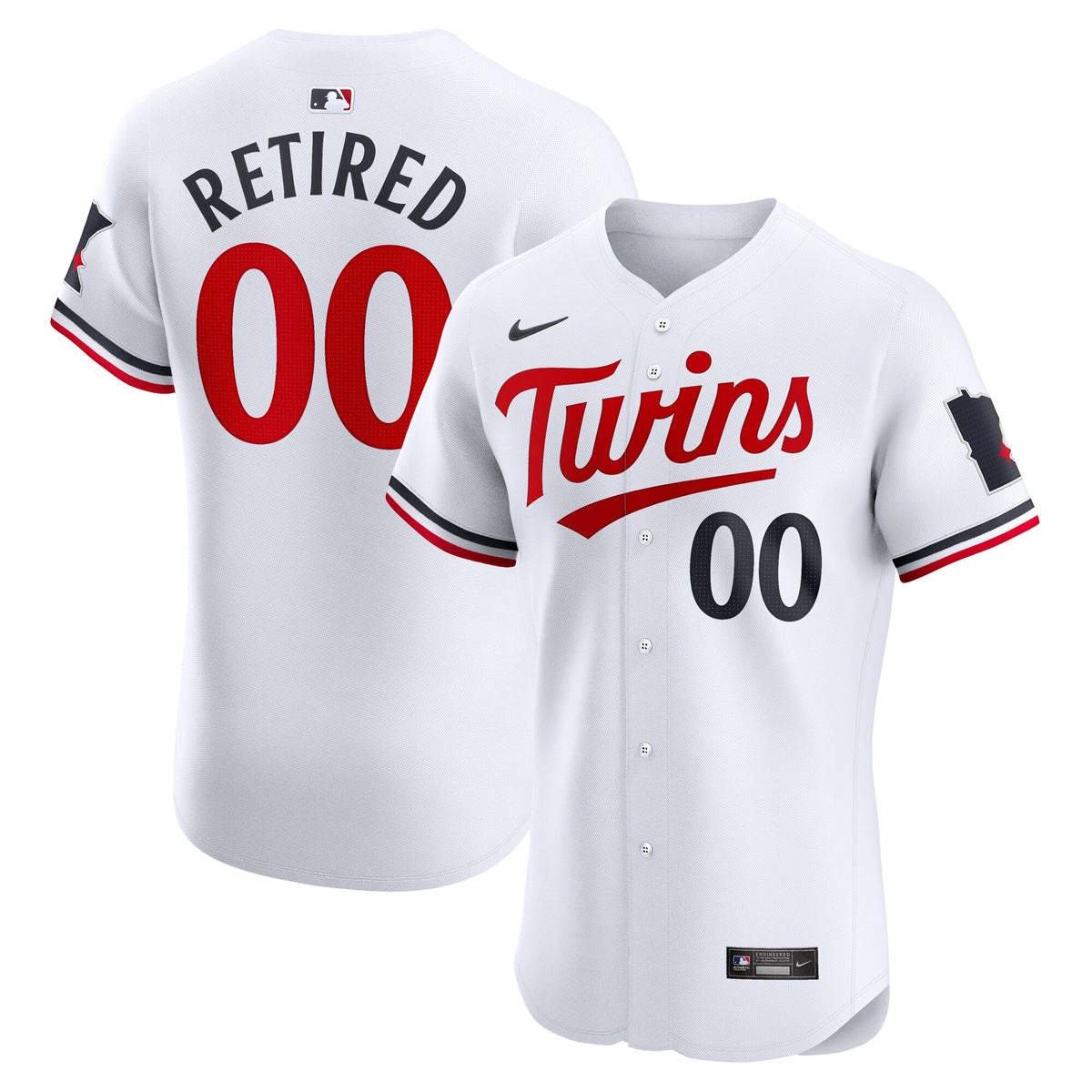 Minnesota Twins Nike Home Elite Pick-A-Player Retired Roster Jersey White
