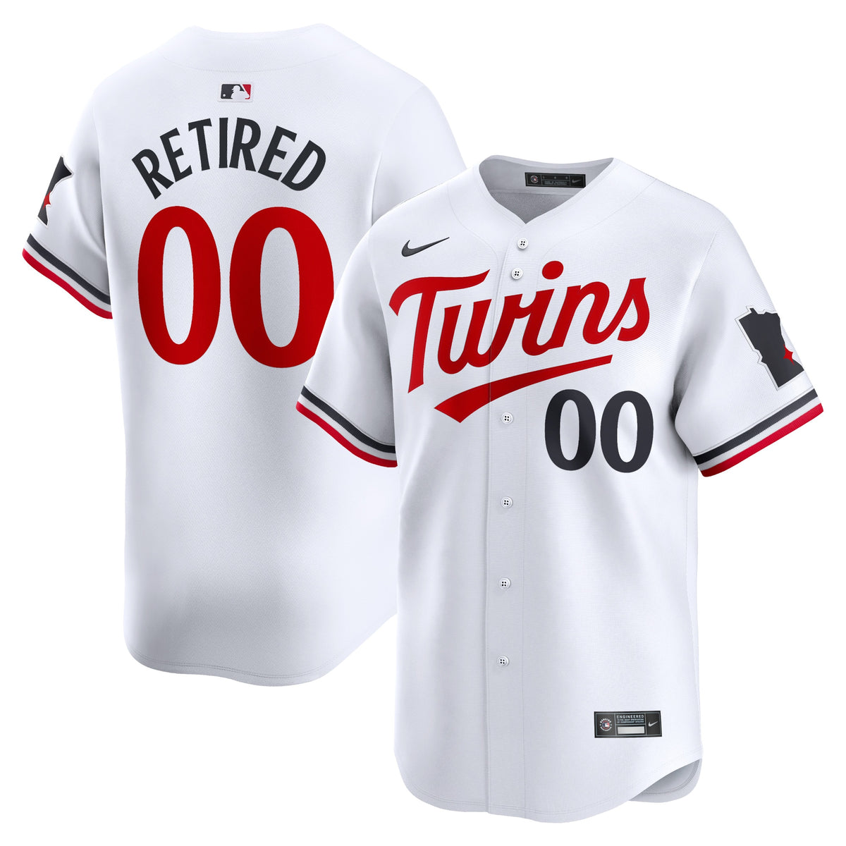 Minnesota Twins Nike Home Limited Pick-A-Player Retired Roster Jersey White