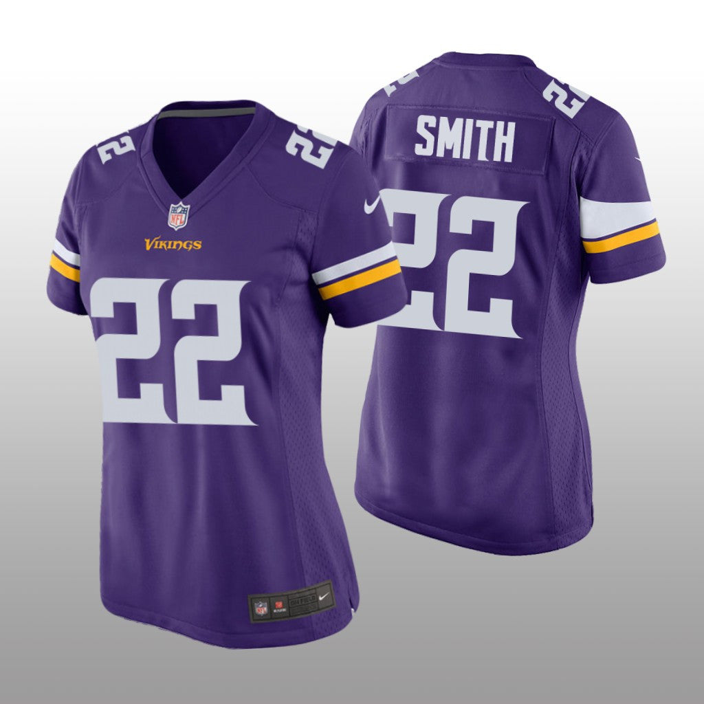 Minnesota Vikings #22 Purple Harrison Smith Game Jersey Women