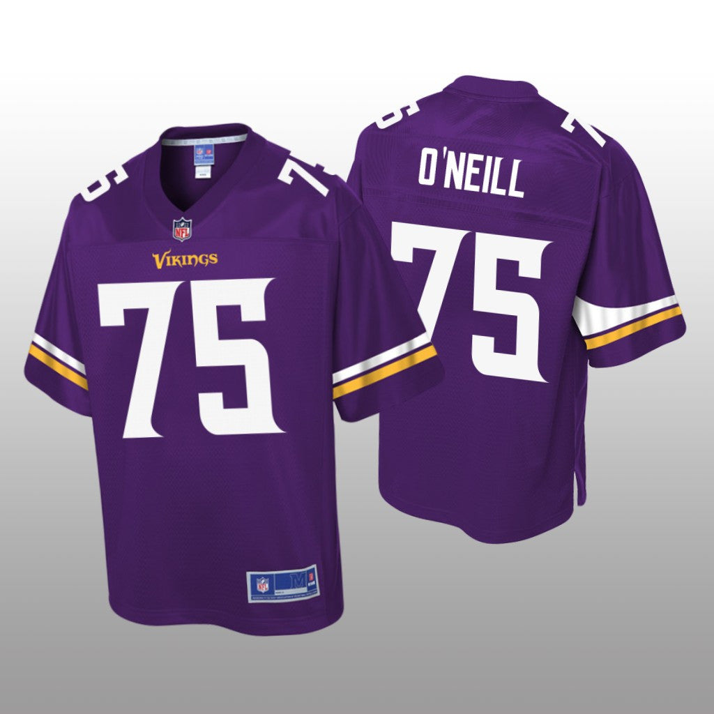 Minnesota Vikings #75 Purple Brian O&'Neill Pro Line Jersey Youth