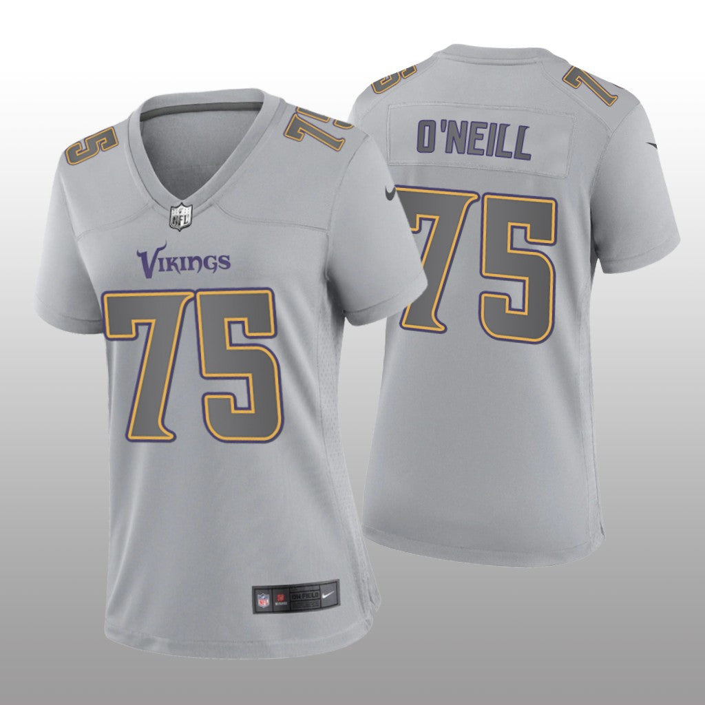 Minnesota Vikings Brian O&'neill Gray Jersey Atmosphere Fashion Game Women's