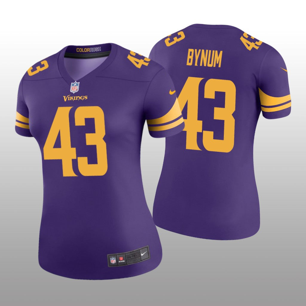 Minnesota Vikings Camryn Bynum Purple Jersey Color Rush Legend Women's