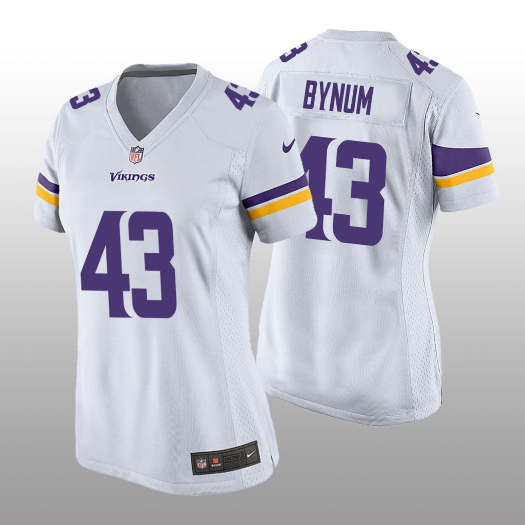 Minnesota Vikings Camryn Bynum White Jersey Game Women's
