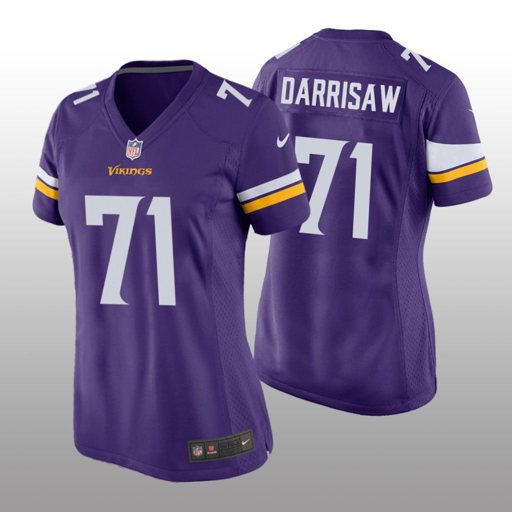 Minnesota Vikings Christian Darrisaw Purple Jersey Game Women's