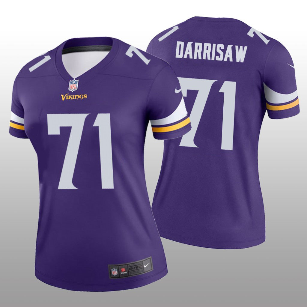 Minnesota Vikings Christian Darrisaw Purple Jersey Legend Women's