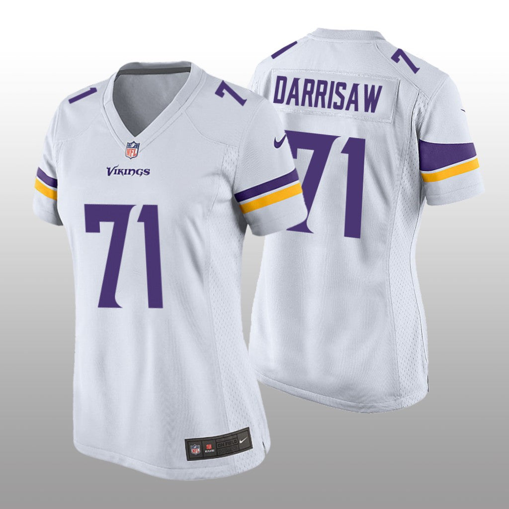 Minnesota Vikings Christian Darrisaw White Jersey Game Women's