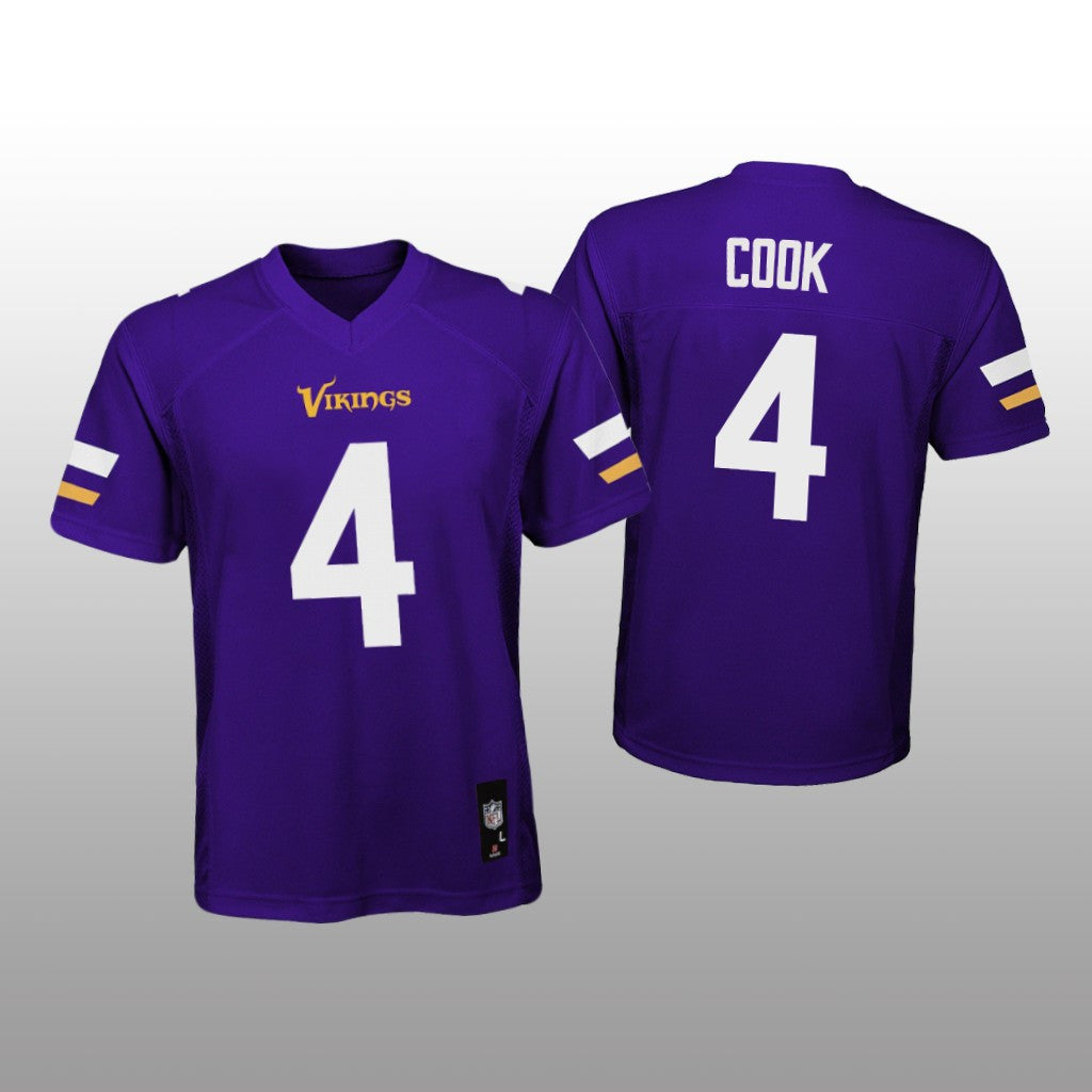 Minnesota Vikings Dalvin Cook Purple Jersey Game Youth