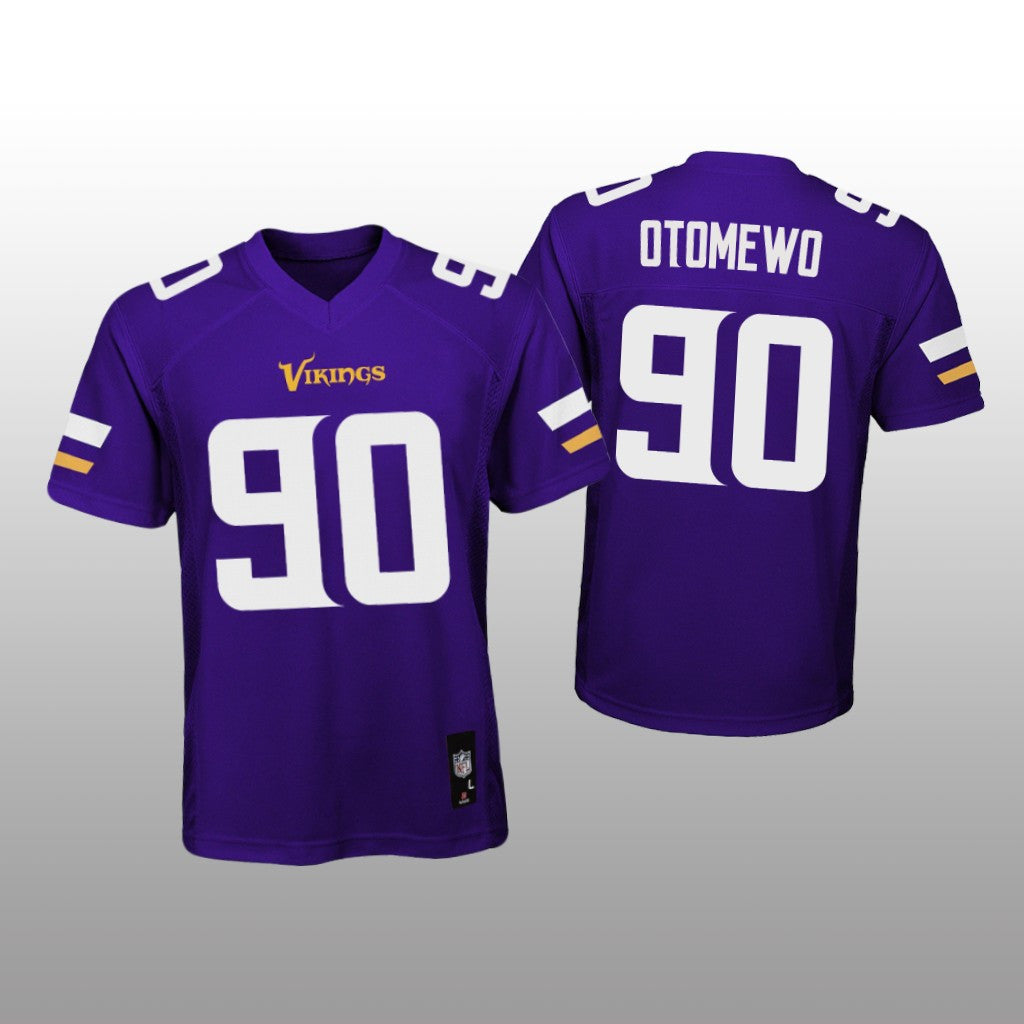 Minnesota Vikings Esezi Otomewo Purple Jersey Game Youth