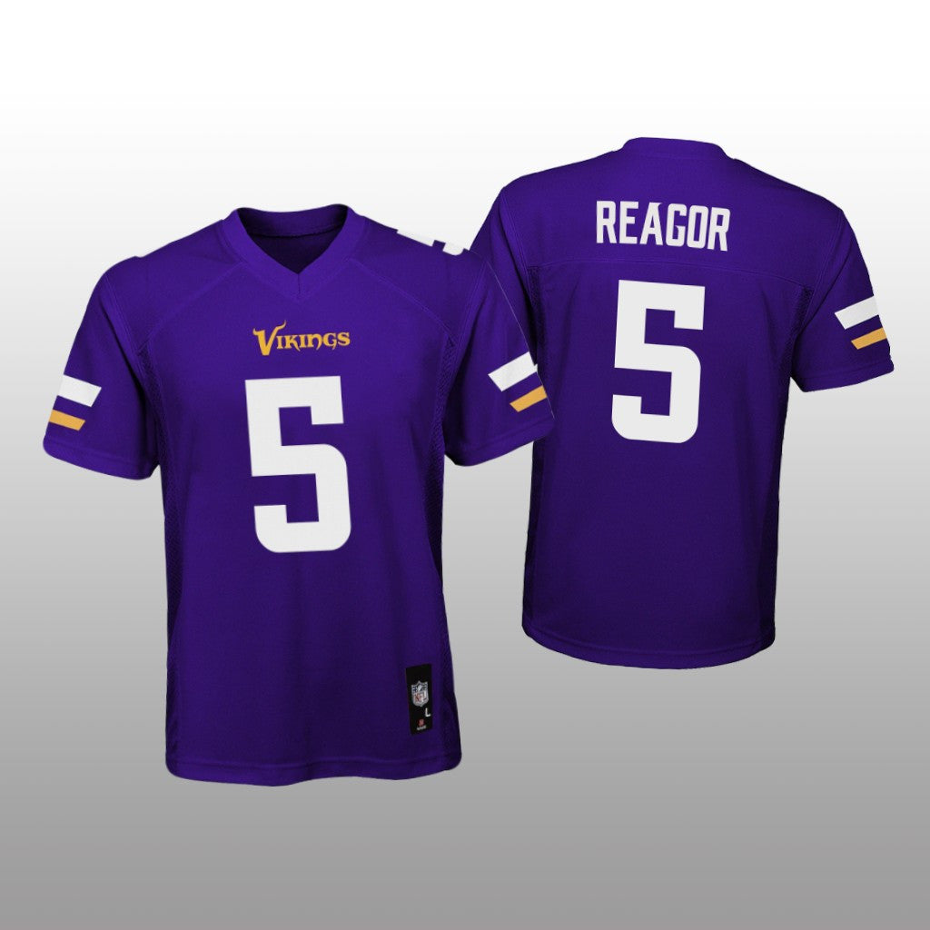 Minnesota Vikings Jalen Reagor Purple Jersey Game Youth