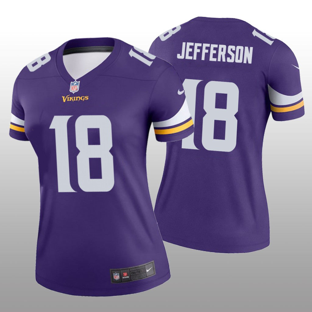 Minnesota Vikings Justin Jefferson Purple Jersey Legend Women's