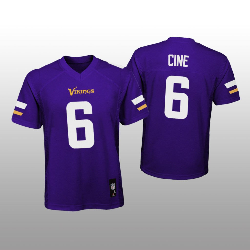 Minnesota Vikings Lewis Cine Purple Jersey Game Youth