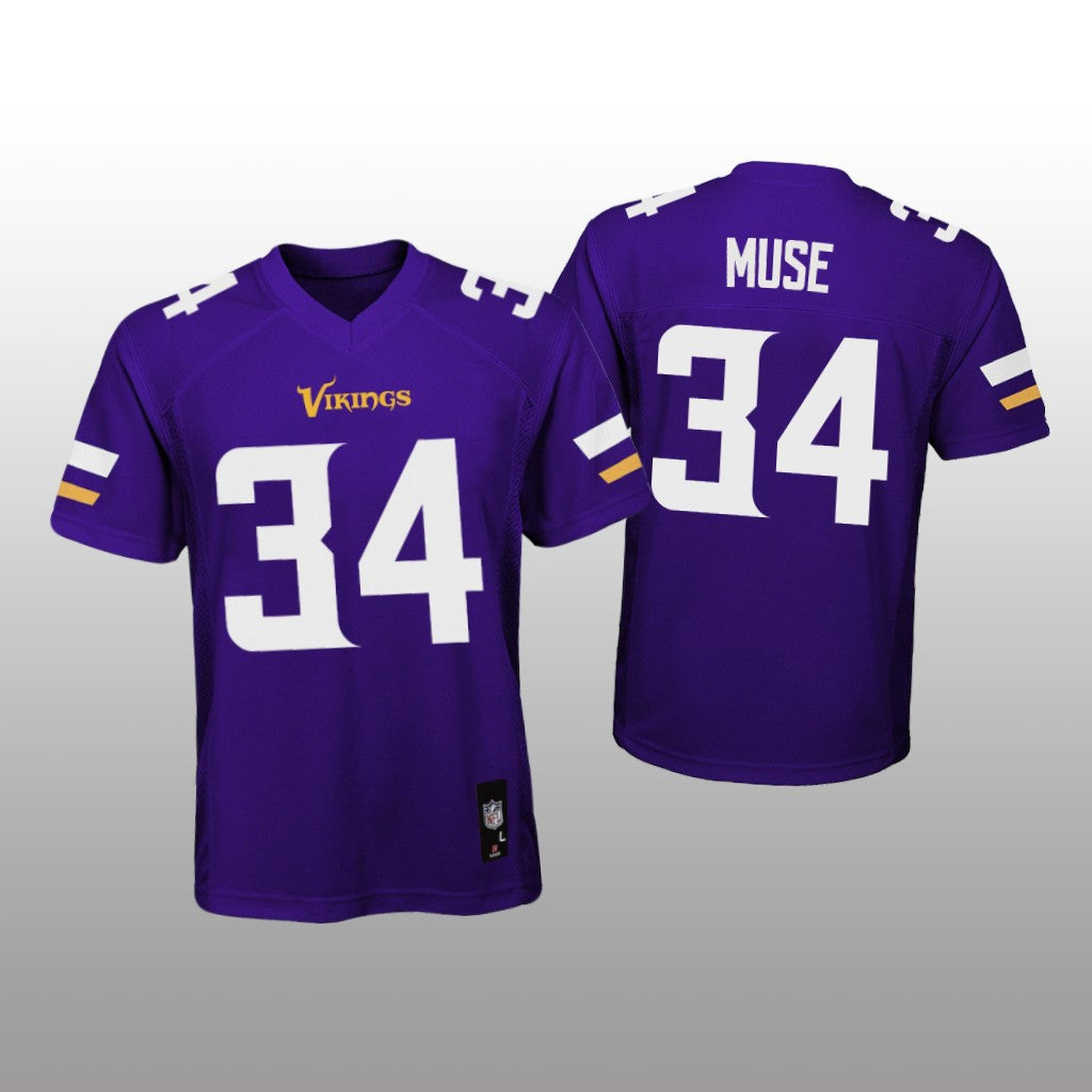 Minnesota Vikings Nick Muse Purple Jersey Game Youth