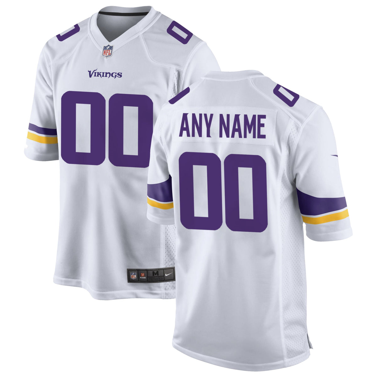 Minnesota Vikings Nike Custom Game Jersey White