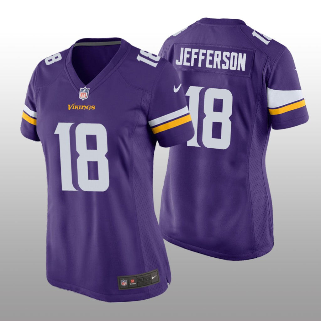 Minnesota Vikings Purple Draft Justin Jefferson Game Jersey