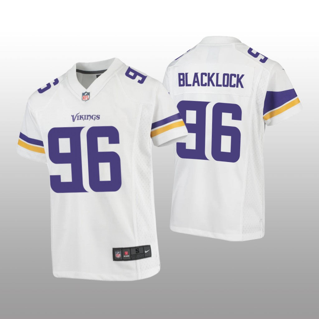 Minnesota Vikings Ross Blacklock White Jersey Game Youth