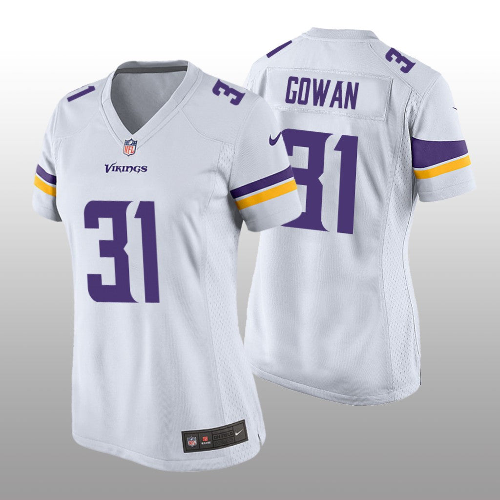 Minnesota Vikings Tay Gowan White Jersey Game Women's