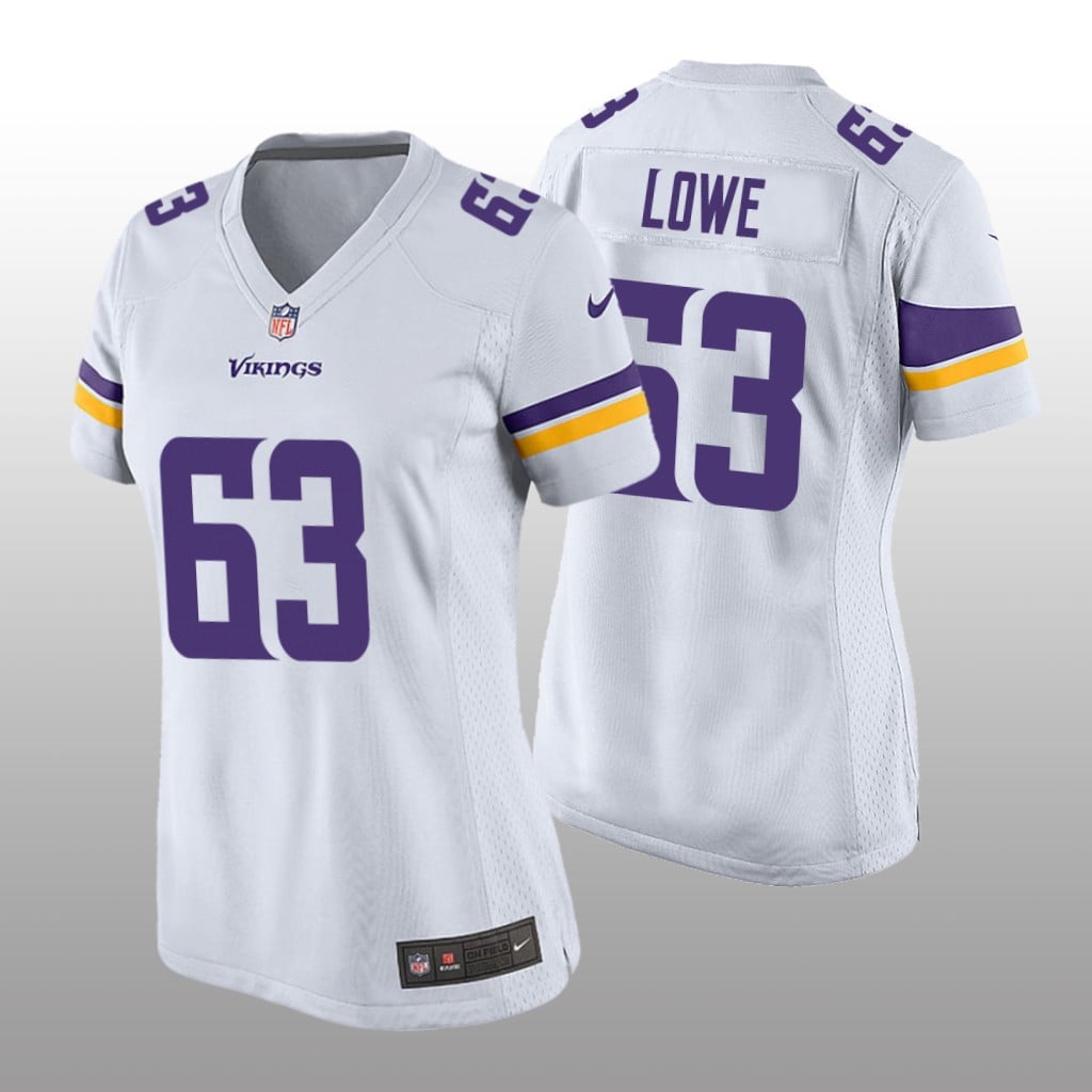 Minnesota Vikings Vederian Lowe White Jersey Game Women's
