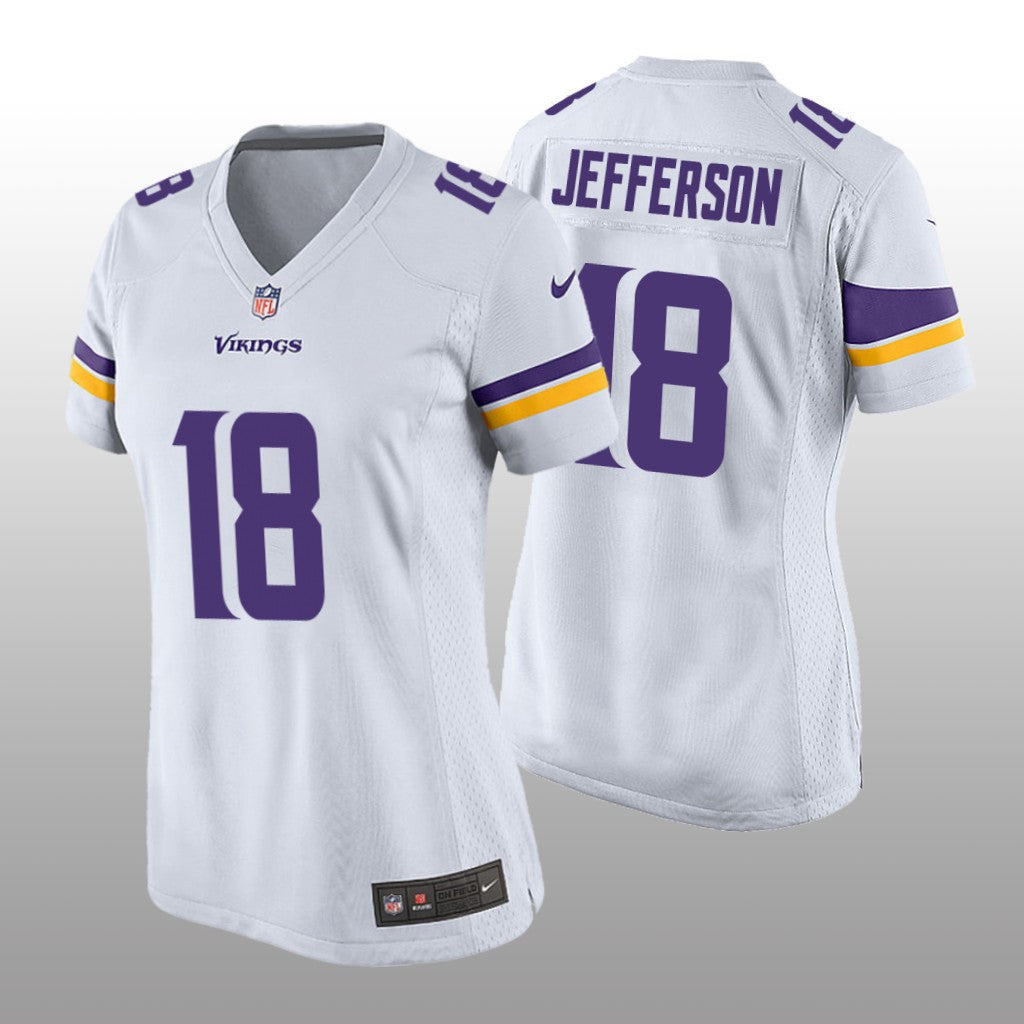 Minnesota Vikings White Draft Justin Jefferson Game Jersey