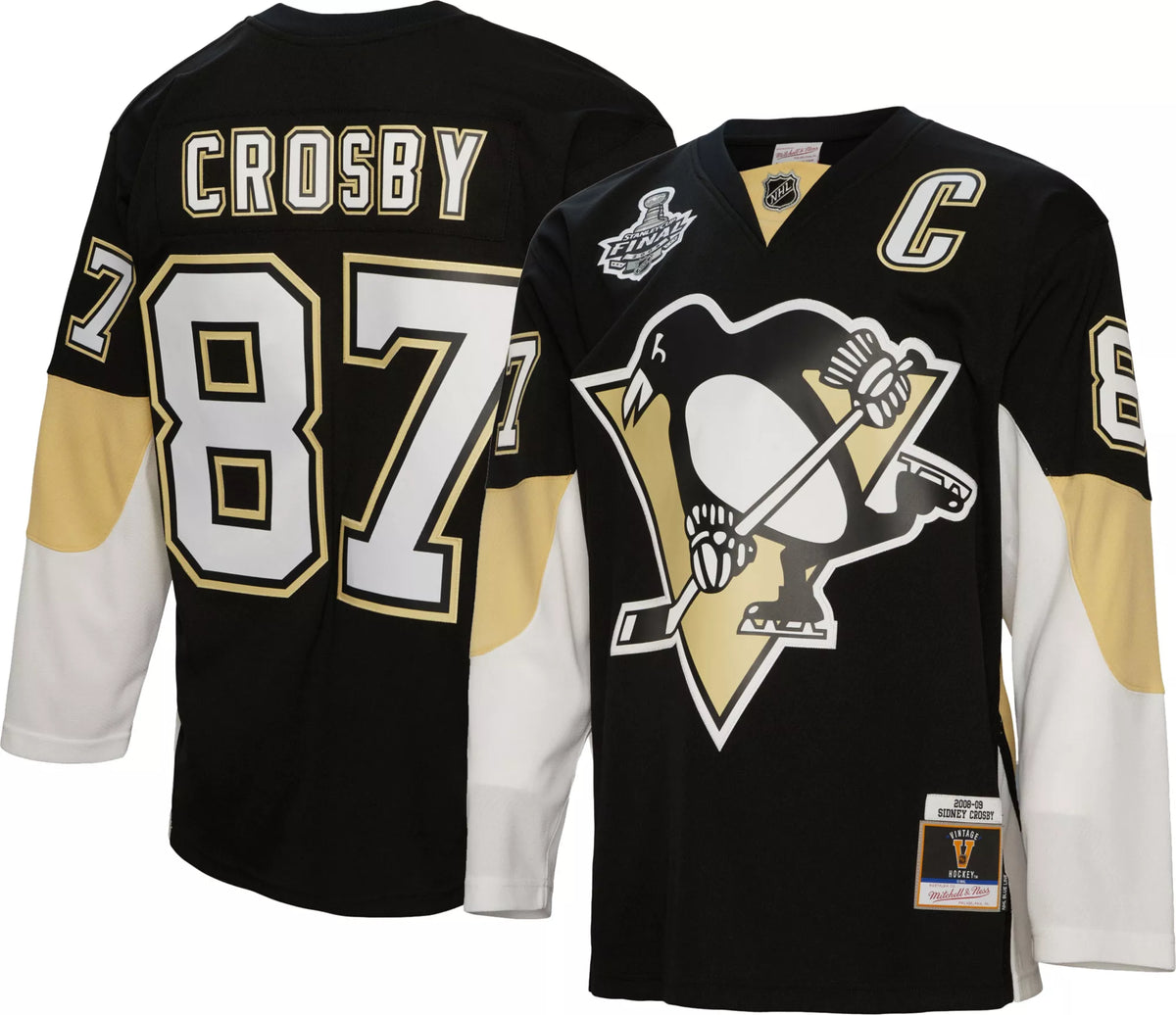 Mitchell & Ness Big & Tall Pittsburgh Penguins Sidney Crosby #87 Replica Jersey