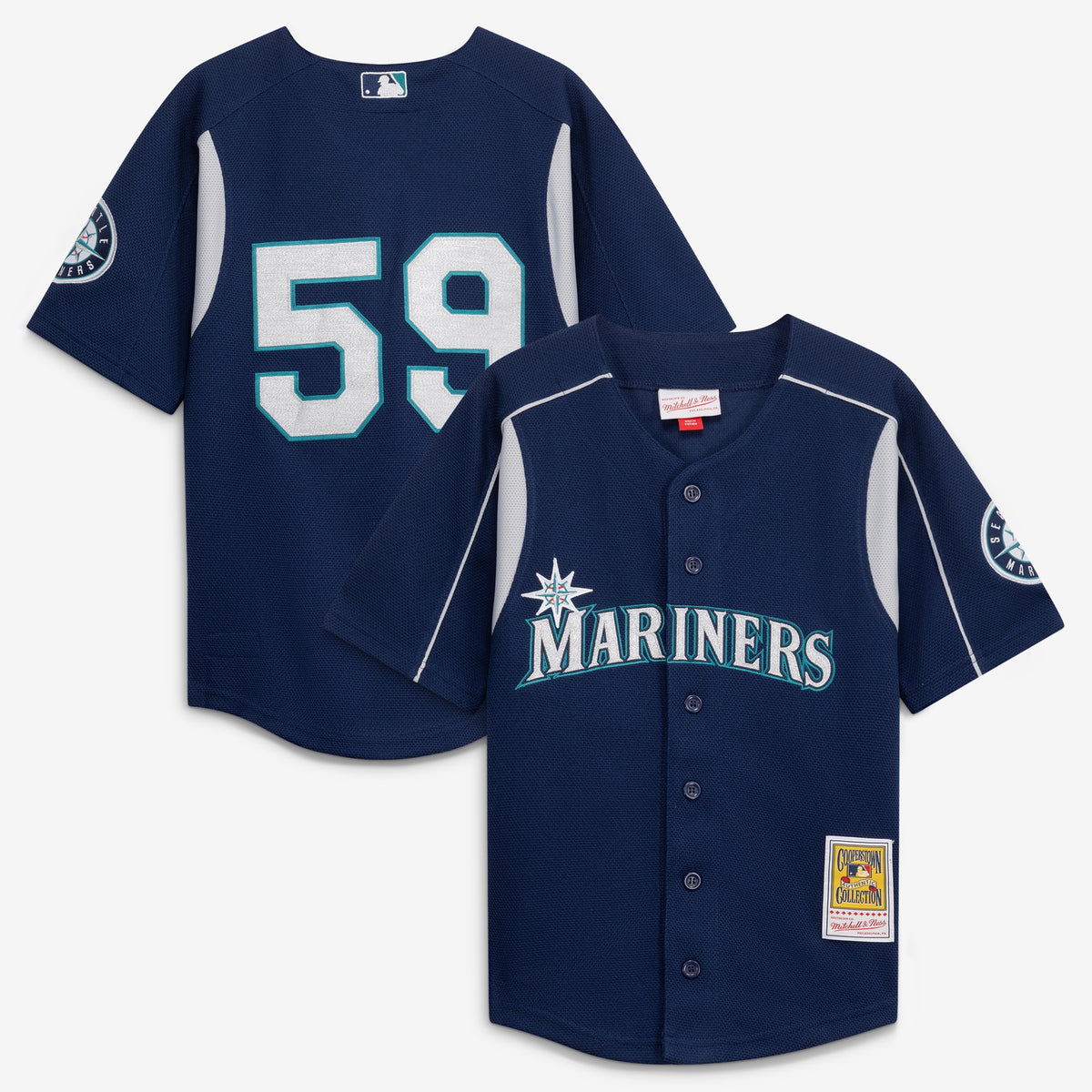 Mitchell & Ness Felix Hernandez Seattle Mariners Preschool Navy Cooperstown Collection Batting Practice Jersey