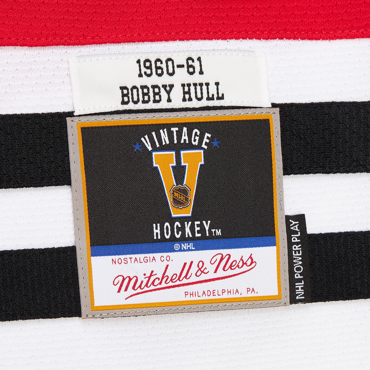 Mitchell & Ness Men's Chicago Blackhawks Bobby Hull #9 1960 Vintage Home Replica Jersey