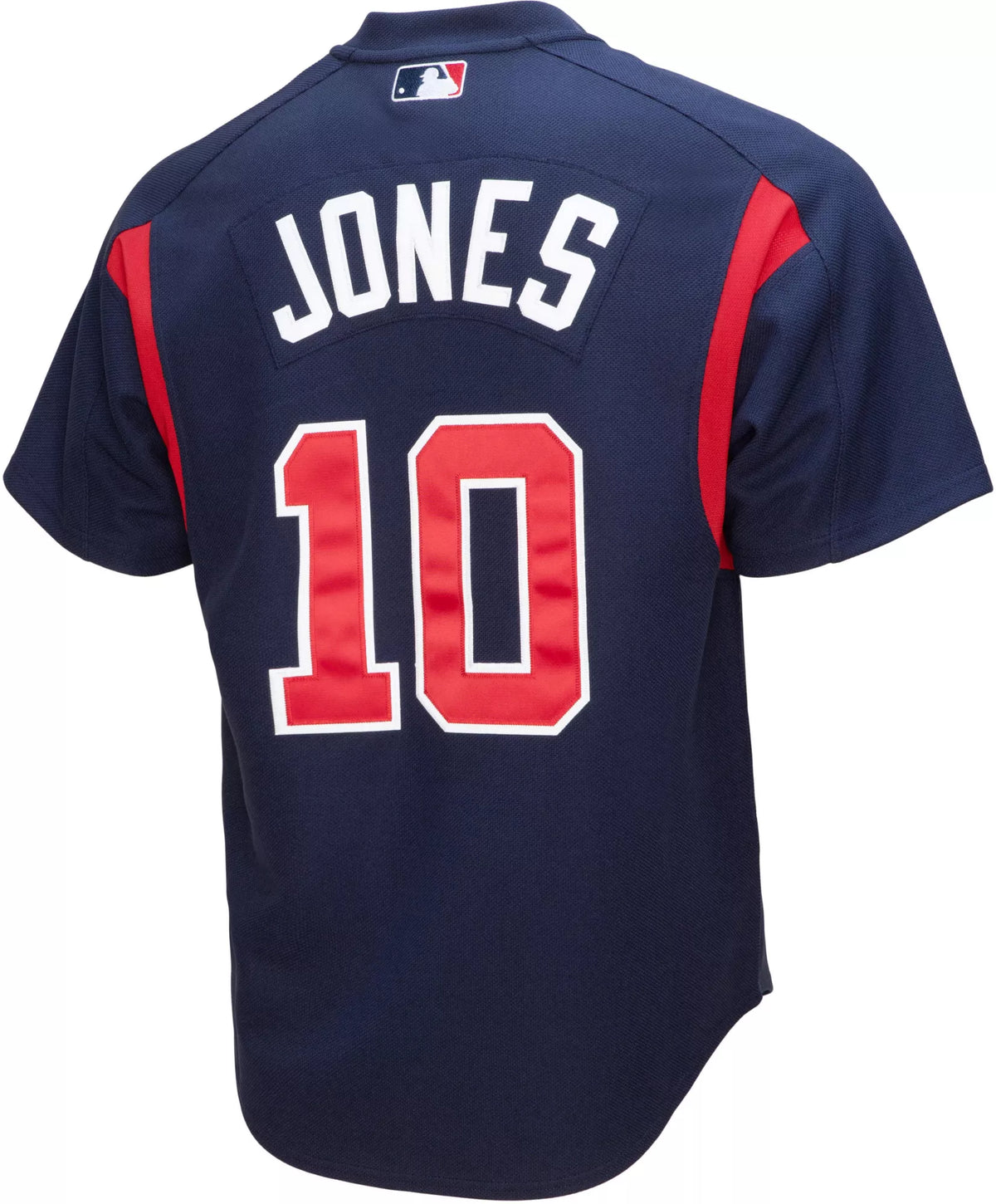 Mitchell & Ness Men's Chipper Jones #10 Navy Cooperstown Alternate Mesh Batting Practice Jersey