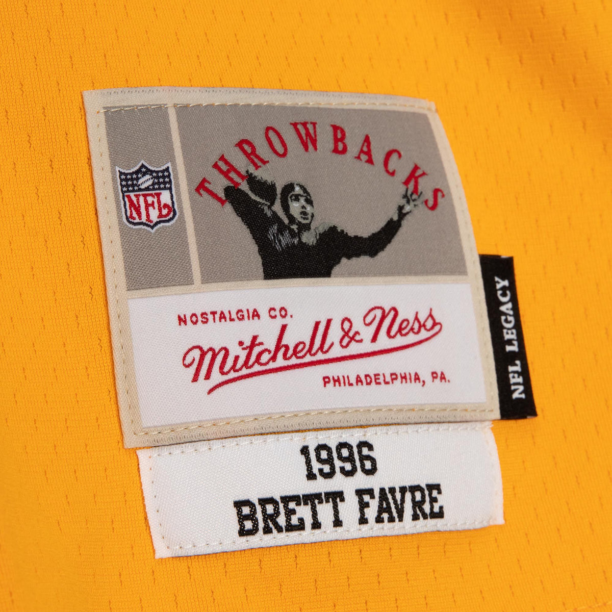 Mitchell & Ness Men's Green Bay Packers Brett Favre #4 1996 Split Throwback Jersey