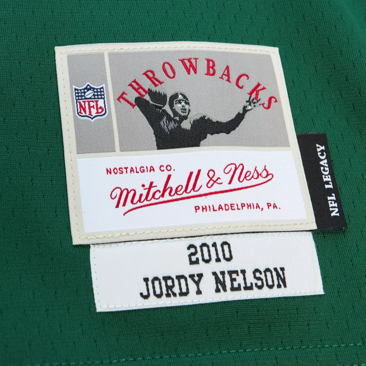 Mitchell & Ness Men's Green Bay Packers Jordy Nelson #87 2010 Green Throwback Jersey