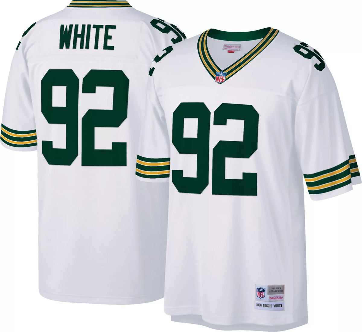 Mitchell & Ness Men's Green Bay Packers Reggie White #92 White 1996 Throwback Jersey