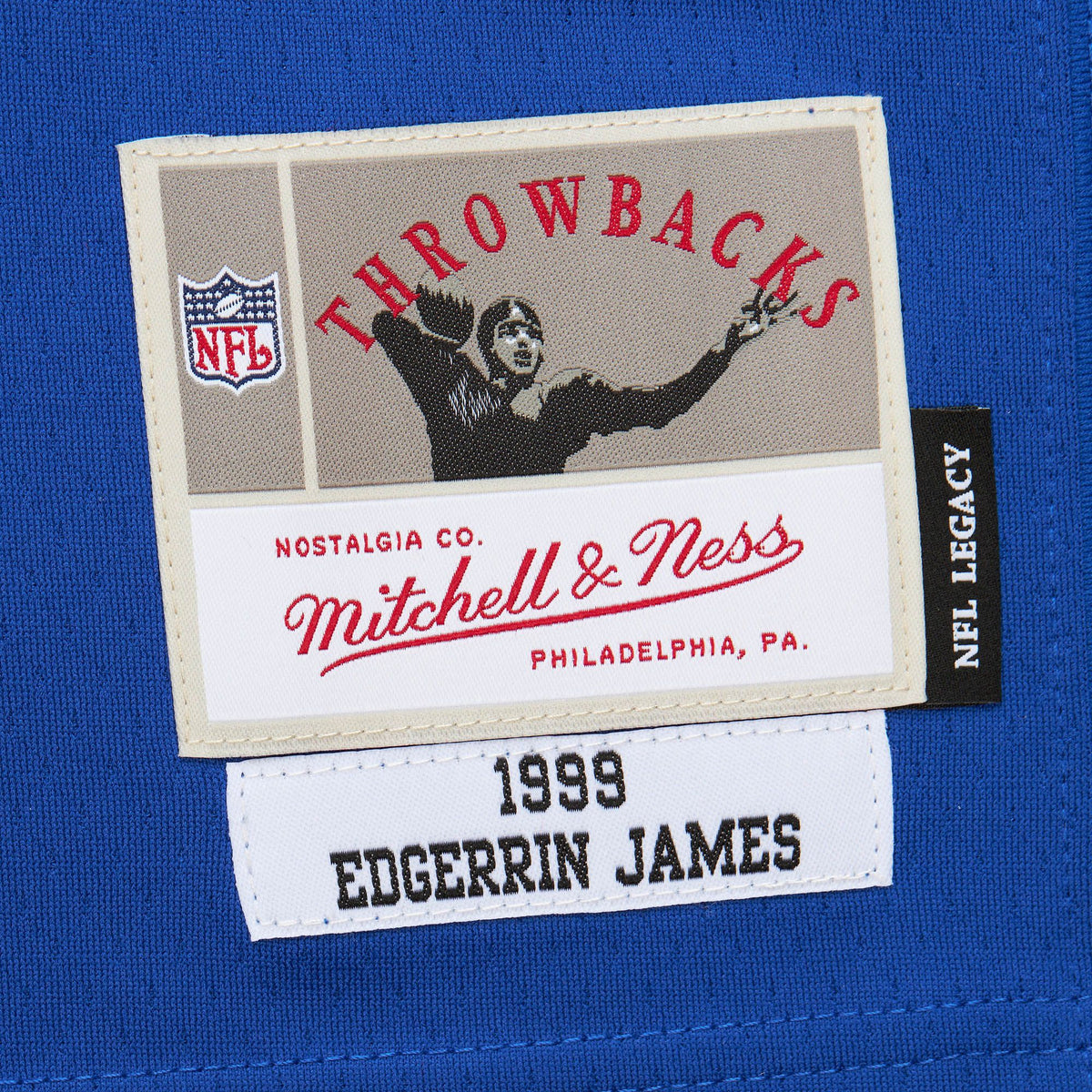 Mitchell & Ness Men's Indianapolis Colts Edgerrin James #32 1999 Blue Throwback Jersey