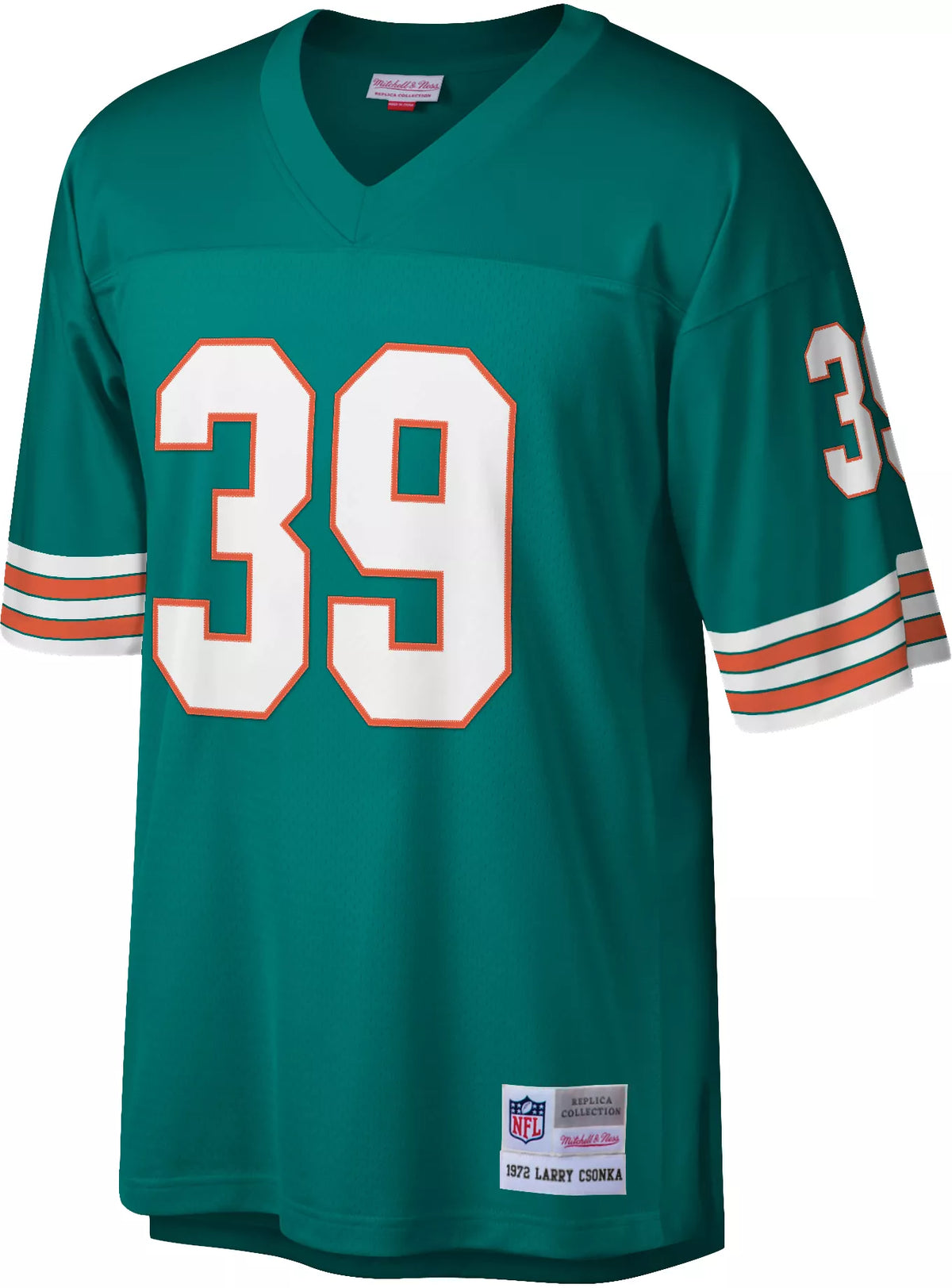 Mitchell & Ness Men's Miami Dolphins Larry Csonka #39 1972 Throwback Jersey