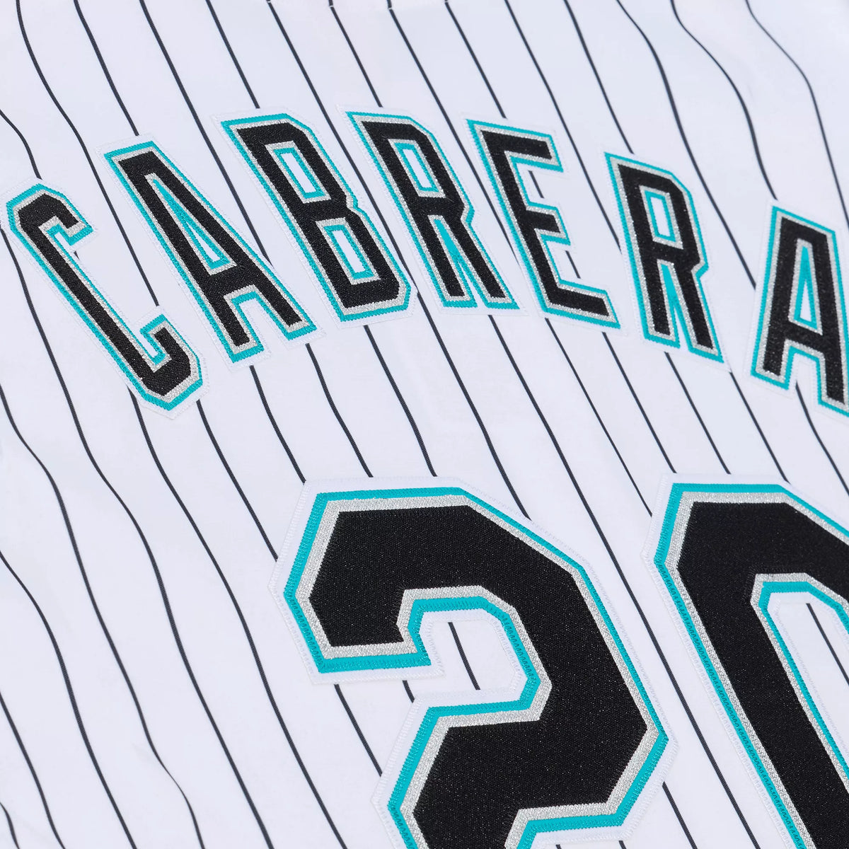 Mitchell & Ness Men's Miami Marlins Miguel Cabrera #53 White Authentic Home Jersey